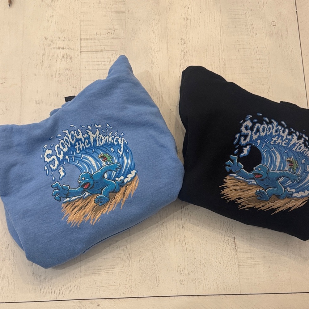 Kids Scooby the Monkey Sweatshirt - Blue and Black ANIMAL COMPANY SIZE M